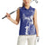 Blue Hawaii Women Sleeveless Polo Shirt Hammerhead Shark Tattoo Curve Polynesian - Polynesian Pride