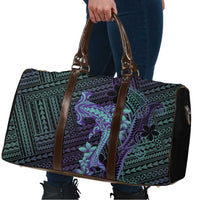 Purple Paradise Hawaii Travel Bag Hammerhead Shark Tattoo Curve Polynesian - Polynesian Pride