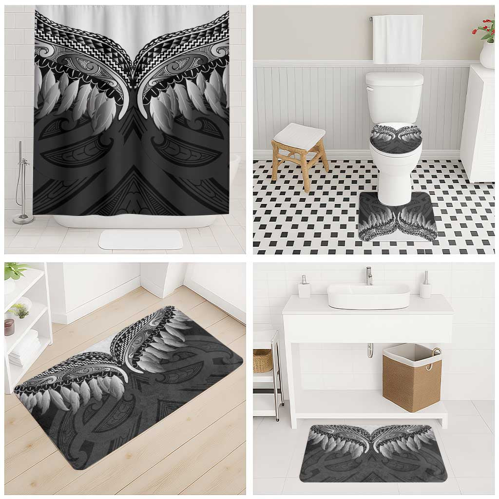 Poutama Korowai New Zealand Bathroom Set Aotearoa Maori Tattoo - Polynesian Pride