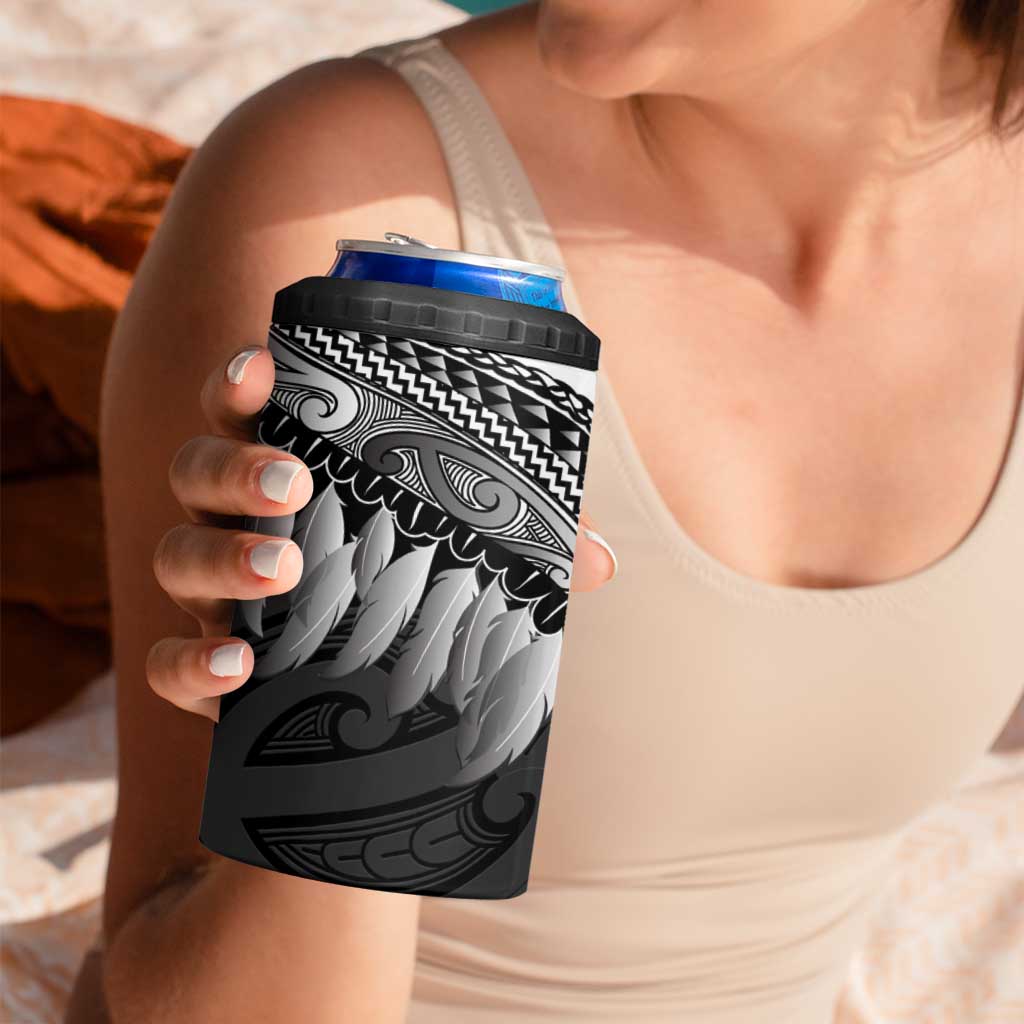 Poutama Korowai New Zealand 4 in 1 Can Cooler Tumbler Aotearoa Maori Tattoo LT14 - Polynesian Pride