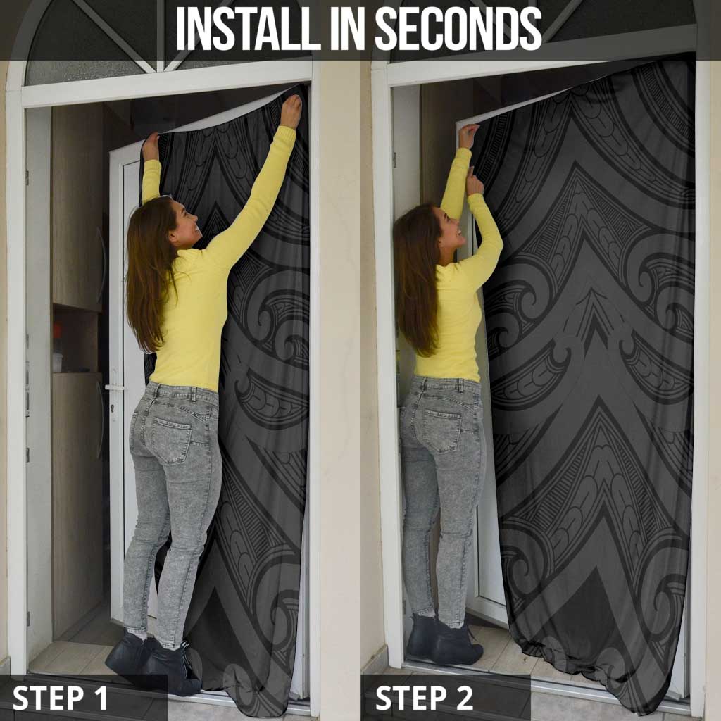 Poutama Korowai New Zealand Door Cover Aotearoa Maori Tattoo - Polynesian Pride