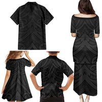 Poutama Korowai New Zealand Family Matching Puletasi and Hawaiian Shirt Aotearoa Maori Tattoo LT14 - Polynesian Pride