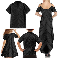 Poutama Korowai New Zealand Family Matching Summer Maxi Dress and Hawaiian Shirt Aotearoa Maori Tattoo LT14 - Polynesian Pride