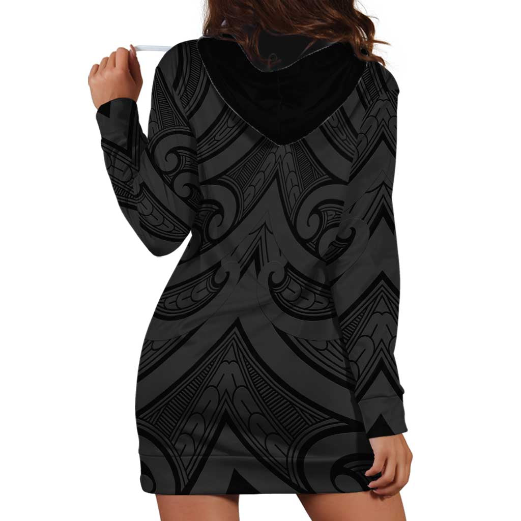 Poutama Korowai New Zealand Hoodie Dress Aotearoa Maori Tattoo LT14 - Polynesian Pride