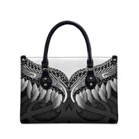 Poutama Korowai New Zealand Leather Bag Aotearoa Maori Tattoo - Polynesian Pride