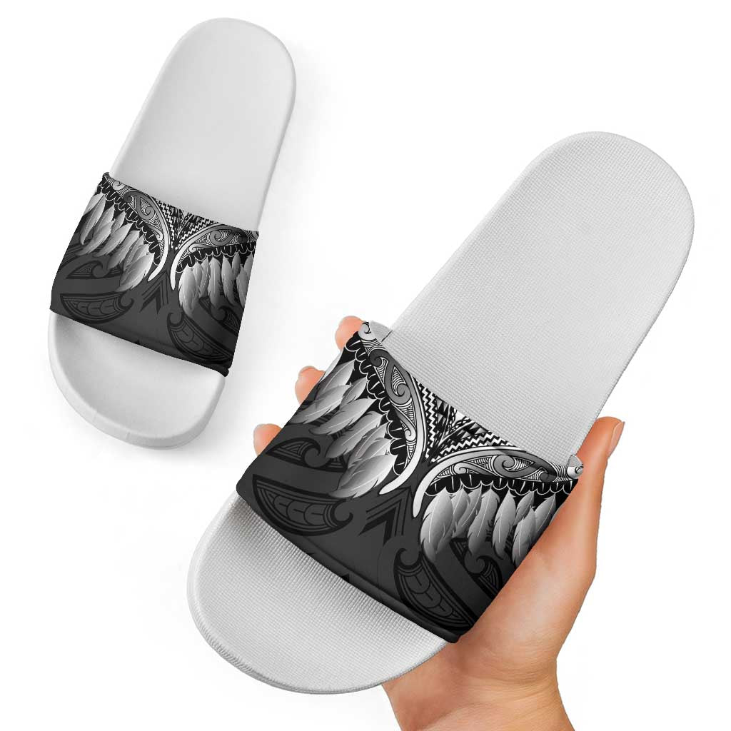 Poutama Korowai New Zealand Slide Sandals Aotearoa Maori Tattoo - Polynesian Pride