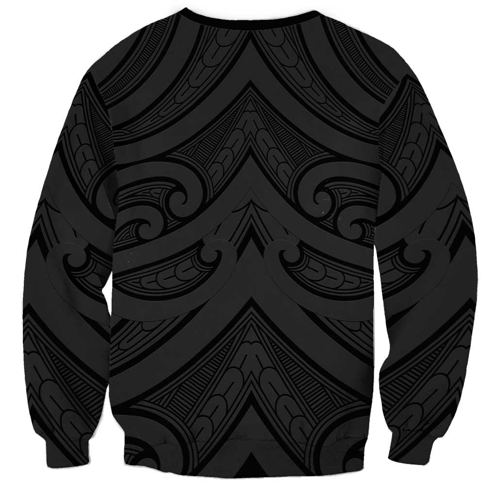 Poutama Korowai New Zealand Sweatshirt Aotearoa Maori Tattoo - Polynesian Pride