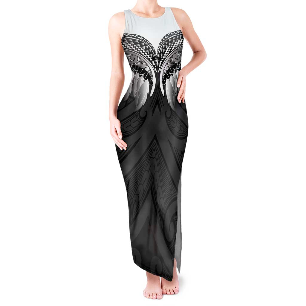 Poutama Korowai New Zealand Tank Maxi Dress Aotearoa Maori Tattoo - Polynesian Pride