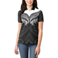 Poutama Korowai New Zealand Women Polo Shirt Aotearoa Maori Tattoo LT14 - Polynesian Pride