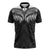 Poutama Korowai New Zealand Zipper Polo Shirt Aotearoa Maori Tattoo - Polynesian Pride