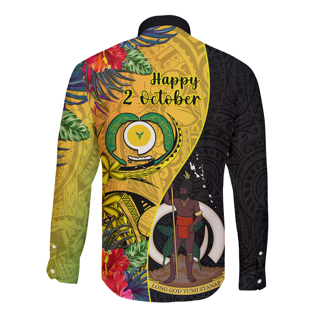 vanuatu-torba-day-long-sleeve-button-shirt-coat-of-arms-mix-tropical-flowers