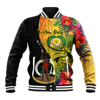 personalised-vanuatu-torba-day-baseball-jacket-coat-of-arms-mix-tropical-flowers