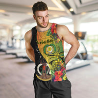personalised-vanuatu-torba-day-men-tank-top-coat-of-arms-mix-tropical-flowers