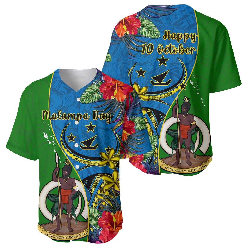 vanuatu-malampa-day-baseball-jersey-coat-of-arms-mix-tropical-flowers