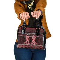 Kia Ora New Zealand Shoulder Handbag Maori Language Week Whero Taniko Motif - Polynesian Pride