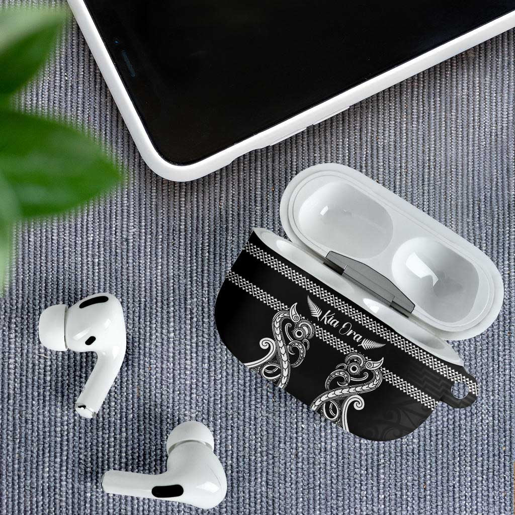 Kia Ora New Zealand AirPods Case Maori Language Week Pango Taniko Motif - Polynesian Pride