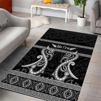 Kia Ora New Zealand Area Rug Maori Language Week Pango Taniko Motif LT14 - Polynesian Pride