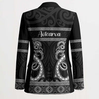 Kia Ora New Zealand Blazer Maori Language Week Pango Taniko Motif - Polynesian Pride