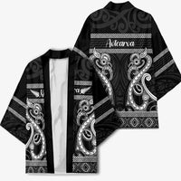 Kia Ora New Zealand Kimono Maori Language Week Pango Taniko Motif LT14 - Polynesian Pride