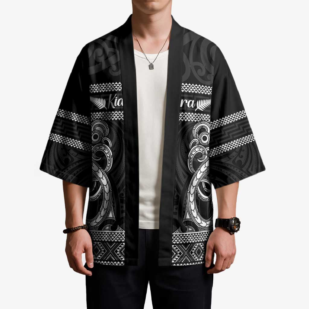 Kia Ora New Zealand Kimono Maori Language Week Pango Taniko Motif LT14 - Polynesian Pride