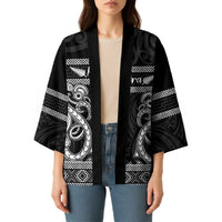 Kia Ora New Zealand Kimono Maori Language Week Pango Taniko Motif LT14 - Polynesian Pride