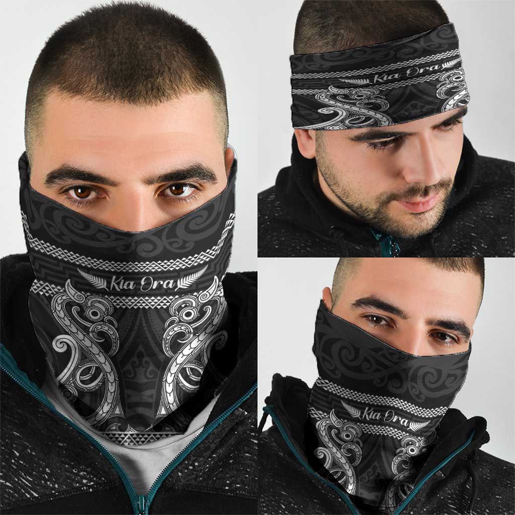 Kia Ora New Zealand Neck Gaiter Maori Language Week Pango Taniko Motif LT14 - Polynesian Pride