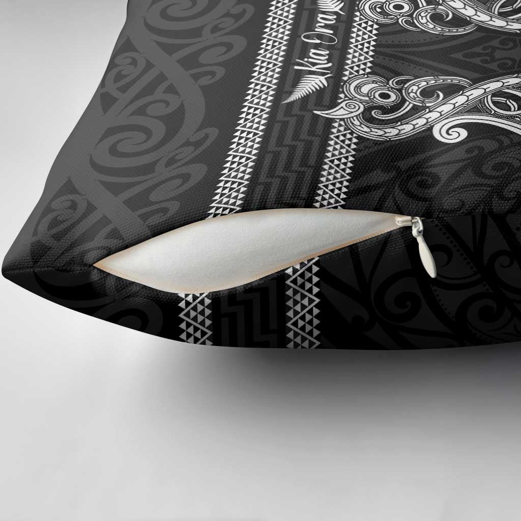 Kia Ora New Zealand Pillow Cover Maori Language Week Pango Taniko Motif - Polynesian Pride
