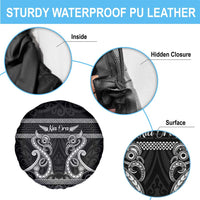 Kia Ora New Zealand Spare Tire Cover Maori Language Week Pango Taniko Motif - Polynesian Pride