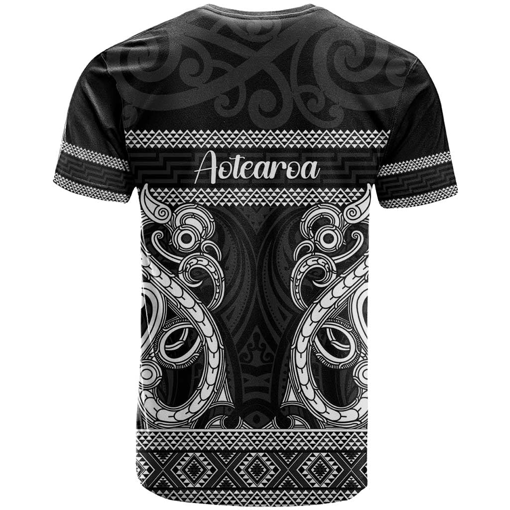 Kia Ora New Zealand T Shirt Maori Language Week Pango Taniko Motif - Polynesian Pride