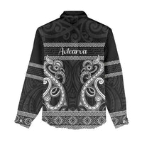 Kia Ora New Zealand Women Casual Shirt Maori Language Week Pango Taniko Motif - Polynesian Pride