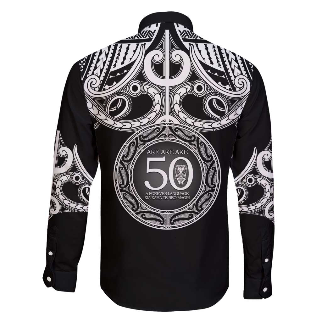 Kia Kaha Te Reo Maori New Zealand Family Matching Off Shoulder Maxi Dress and Hawaiian Shirt 50th Anniversary Ake Ake Ake LT14 - Polynesian Pride