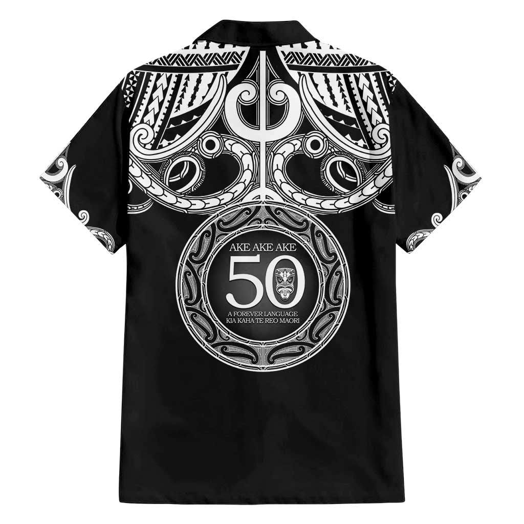 Kia Kaha Te Reo Maori New Zealand Family Matching Short Sleeve Bodycon Dress and Hawaiian Shirt 50th Anniversary Ake Ake Ake LT14 - Polynesian Pride