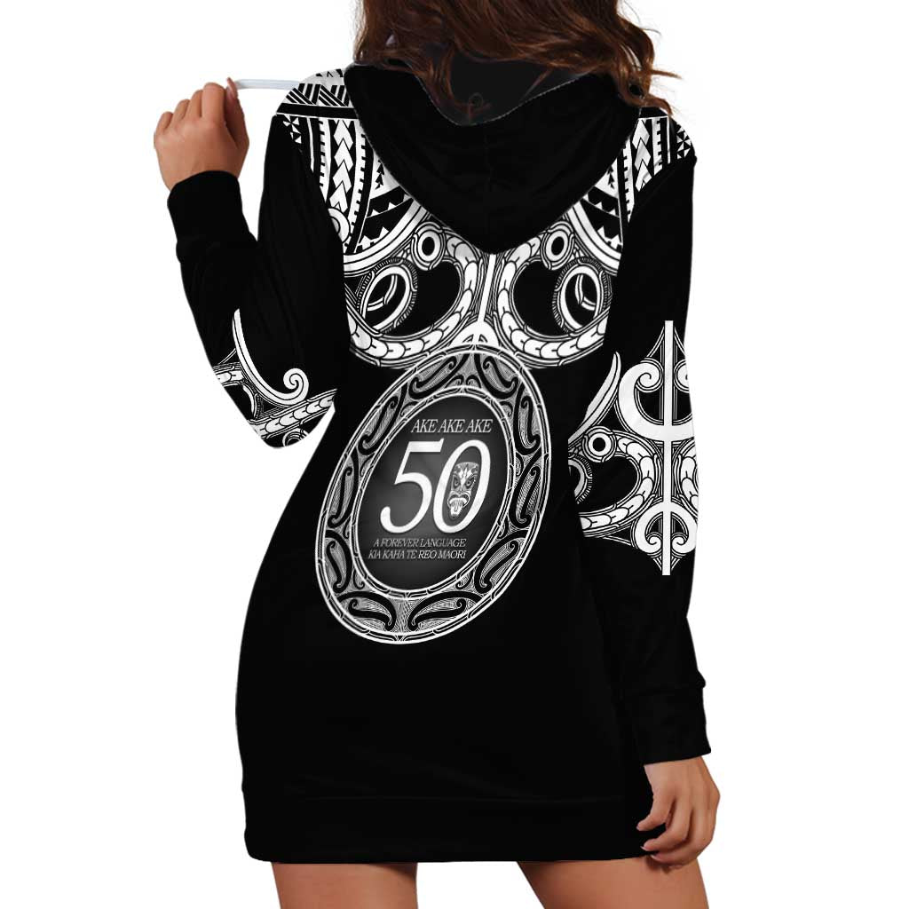 Kia Kaha Te Reo Maori New Zealand Hoodie Dress 50th Anniversary Ake Ake Ake LT14 - Polynesian Pride