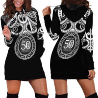 Kia Kaha Te Reo Maori New Zealand Hoodie Dress 50th Anniversary Ake Ake Ake LT14 - Polynesian Pride
