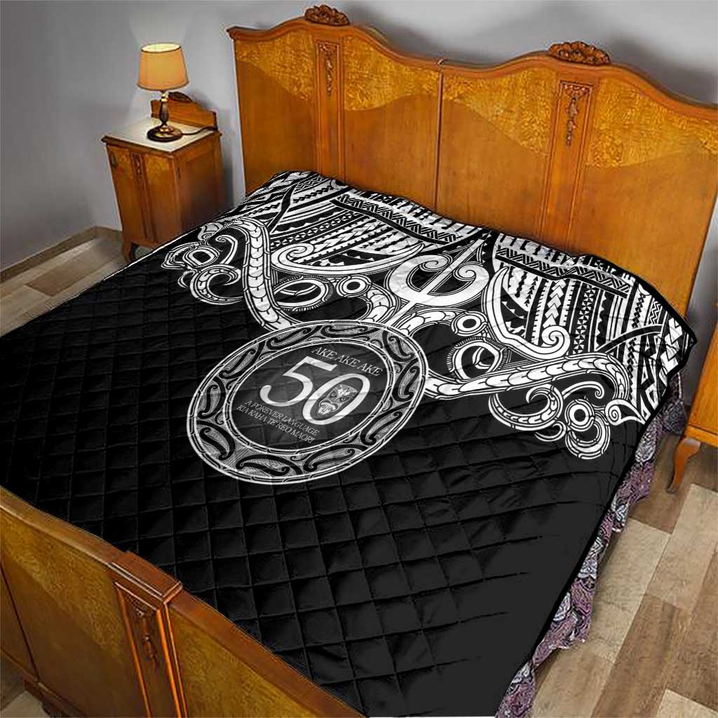 Kia Kaha Te Reo Maori New Zealand Quilt 50th Anniversary Ake Ake Ake - Polynesian Pride