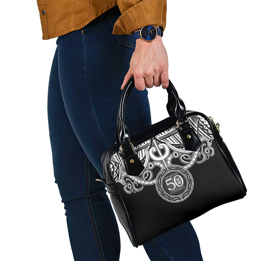 Kia Kaha Te Reo Maori New Zealand Shoulder Handbag 50th Anniversary Ake Ake Ake - Polynesian Pride