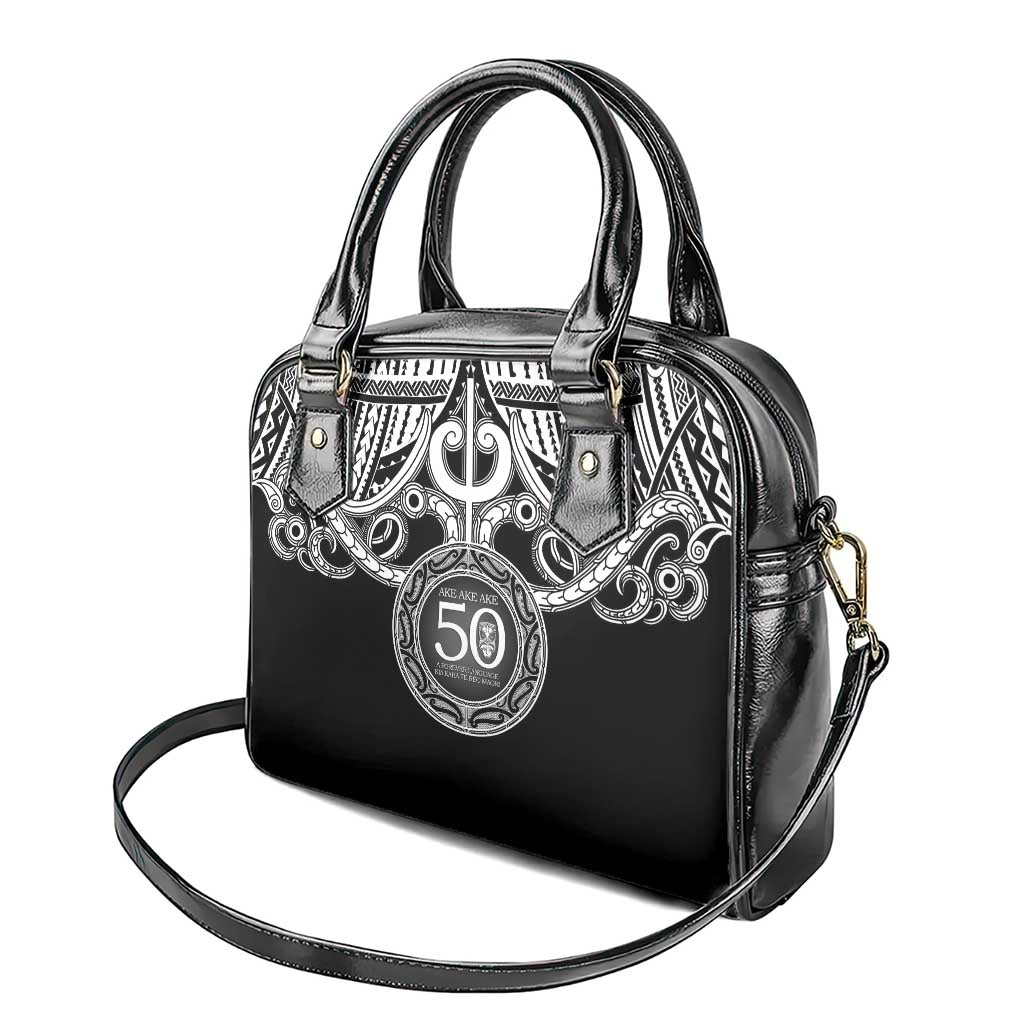 Kia Kaha Te Reo Maori New Zealand Shoulder Handbag 50th Anniversary Ake Ake Ake - Polynesian Pride