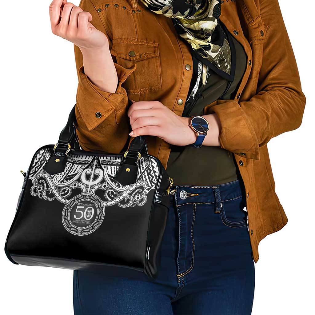 Kia Kaha Te Reo Maori New Zealand Shoulder Handbag 50th Anniversary Ake Ake Ake - Polynesian Pride