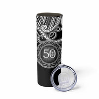 Kia Kaha Te Reo Maori New Zealand Skinny Tumbler 50th Anniversary Ake Ake Ake LT14 - Polynesian Pride