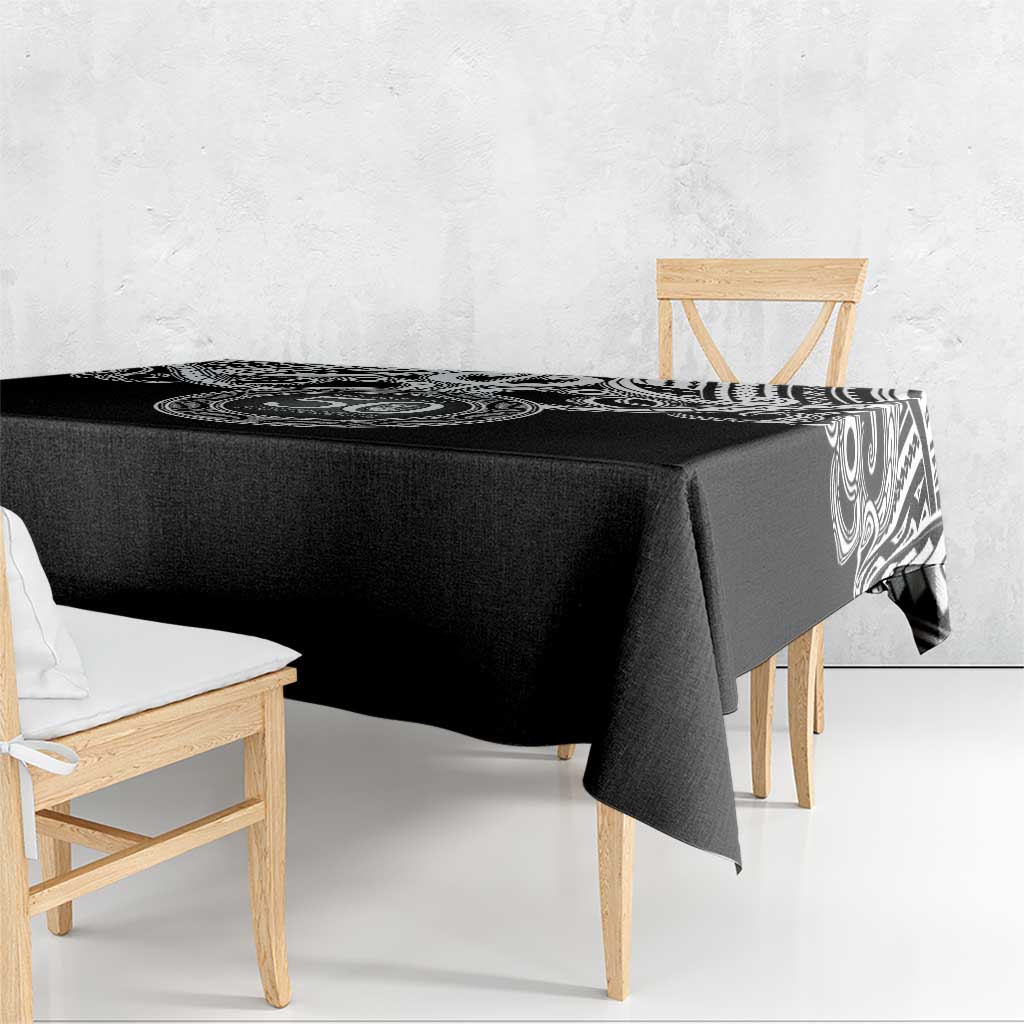 Kia Kaha Te Reo Maori New Zealand Tablecloth 50th Anniversary Ake Ake Ake - Polynesian Pride