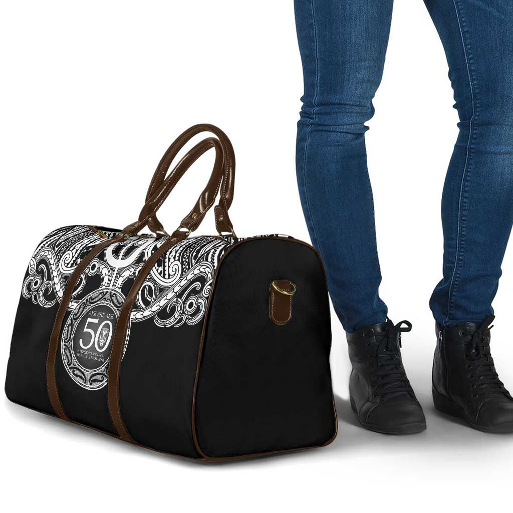 Kia Kaha Te Reo Maori New Zealand Travel Bag 50th Anniversary Ake Ake Ake - Polynesian Pride