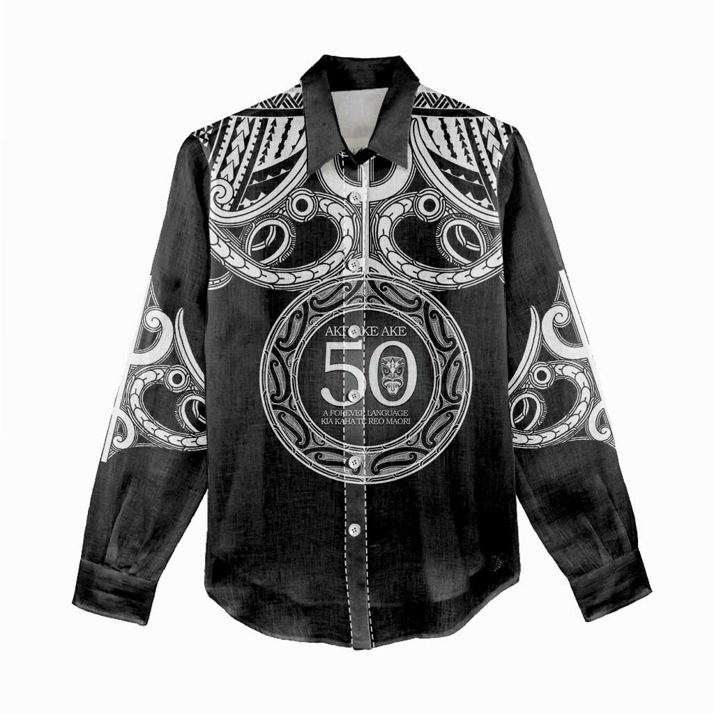 Kia Kaha Te Reo Maori New Zealand Women Casual Shirt 50th Anniversary Ake Ake Ake LT14 - Polynesian Pride