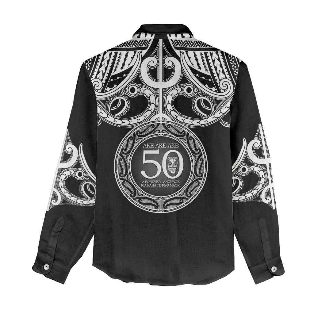 Kia Kaha Te Reo Maori New Zealand Women Casual Shirt 50th Anniversary Ake Ake Ake LT14 - Polynesian Pride