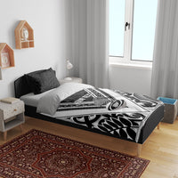 New Zealand Silver Fern Rugby Custom Bedding Set Go Wheel Kiwi Maori Pattern LT14 - Polynesian Pride