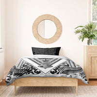 New Zealand Silver Fern Rugby Custom Bedding Set Go Wheel Kiwi Maori Pattern LT14 - Polynesian Pride