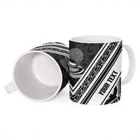 New Zealand Silver Fern Rugby Custom Ceramic Mug Go Wheel Kiwi Maori Pattern LT14 - Polynesian Pride