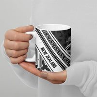 New Zealand Silver Fern Rugby Custom Ceramic Mug Go Wheel Kiwi Maori Pattern LT14 - Polynesian Pride