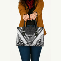 New Zealand Silver Fern Rugby Custom Leather Bag Go Wheel Kiwi Maori Pattern LT14 - Polynesian Pride