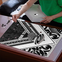 New Zealand Silver Fern Rugby Custom Puzzle Go Wheel Kiwi Maori Pattern LT14 - Polynesian Pride