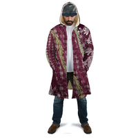 Burgundy Palaka Hawaii Leis Cloak Hawaiian-plaid Elegant Tropical Vibes LT14 - Polynesian Pride